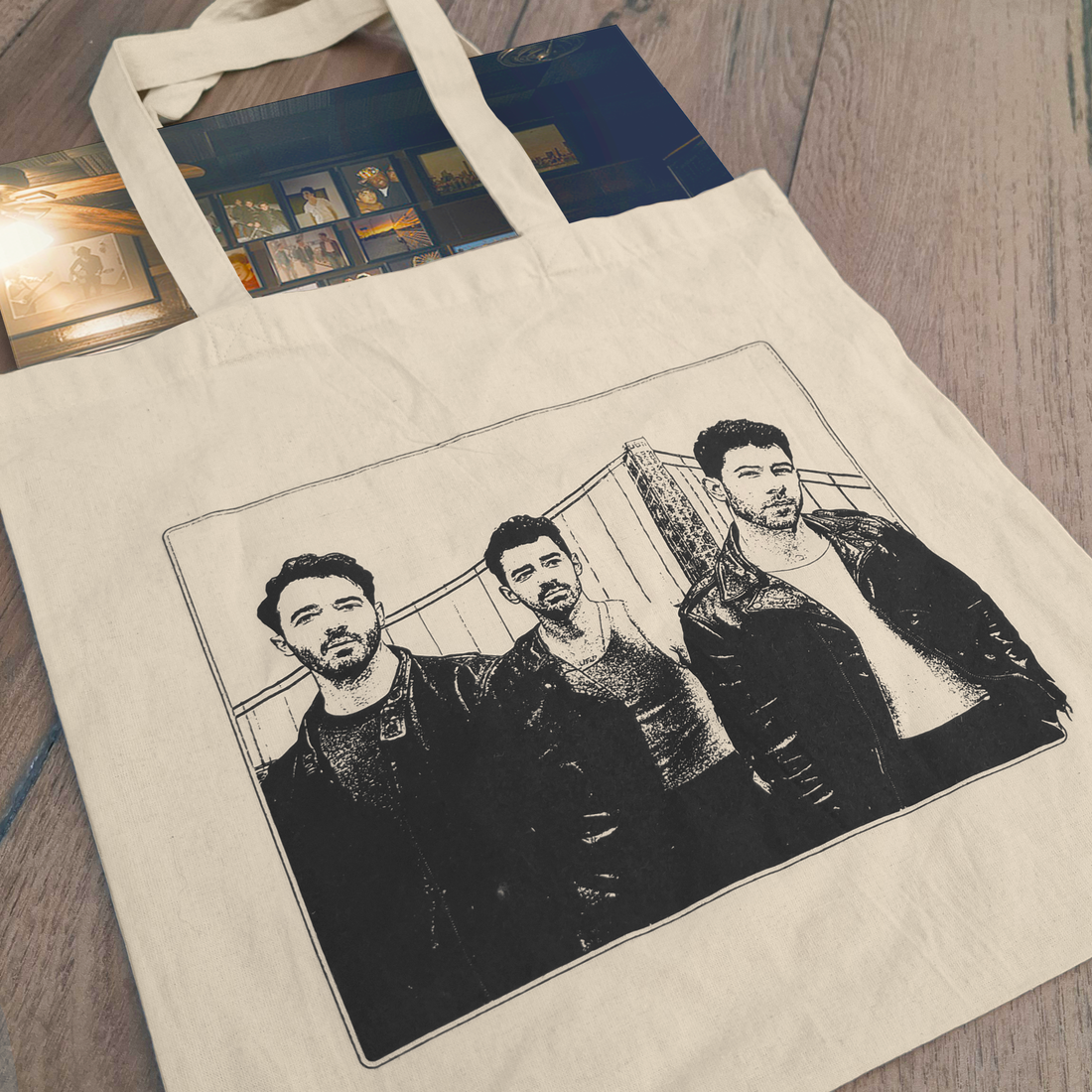 Jonas Brothers' "Greetings From Your Hometown" Tote Bag