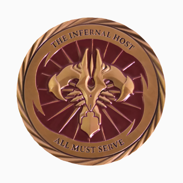 StormGate commemorative metal coins with emboss effect